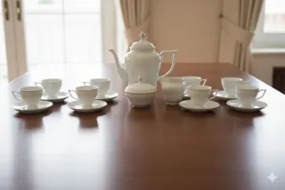 Juego de café Royal Tettau porcelana fina