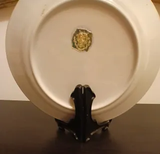 Plato porcelana china decorado 23cm