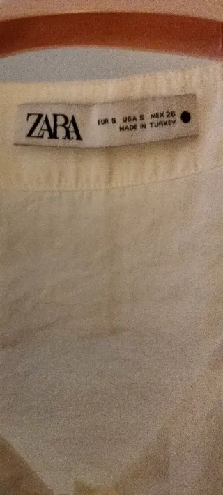 Camicia Zara bianca con rouches