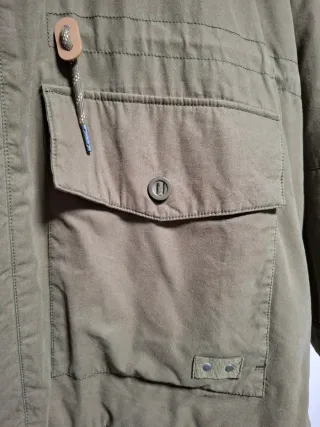 Chaqueta tres cuartos hombre verde