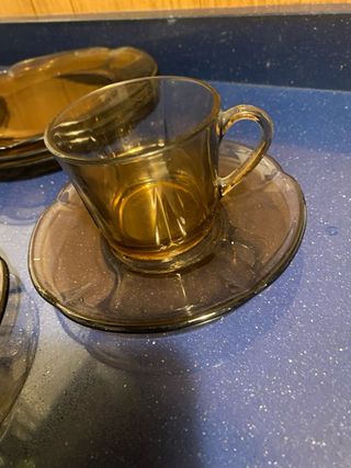 Set di stoviglie in vetro vintage 29 pezzi Duralex