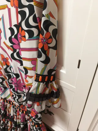 Traje de gitana a estampado tipo canastero