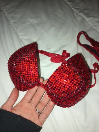 Bikini Fitness Rojo Brillante