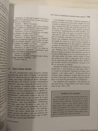 Vendo libro Terapia de Aceptación y Compromiso ACT
