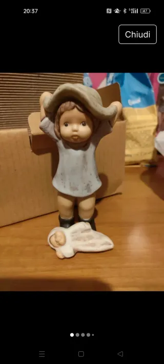 Statuina Goebel Nina Cappello della nonna