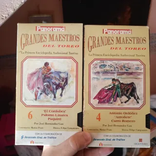 2 VHS Grandes Maestros del Toreo