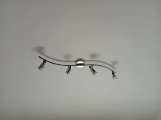 Lámpara de techo moderna plateada