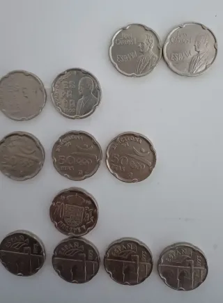 Lote monedas de 50 pesetas