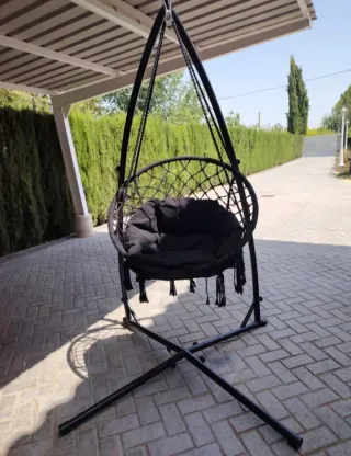 Silla Colgante Negra