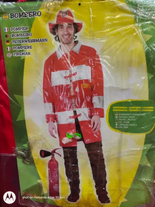 Disfraz Bombero Talla Única