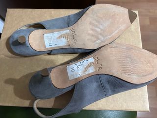 Zapatos Unisa ante gris destalonados T37