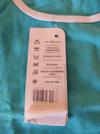 Top Vibration nuevo, turquesa , talla S, mod. 3016