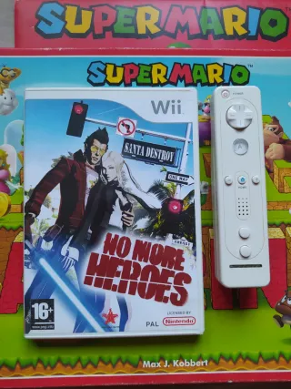 ⭕ No More Heroes + mando de Nintendo Wii PAL 🇪🇦