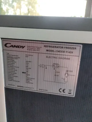 Nevera Candy plateada