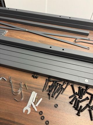 Scaffale da Bagno Multifunzionale Grigio/Bianco