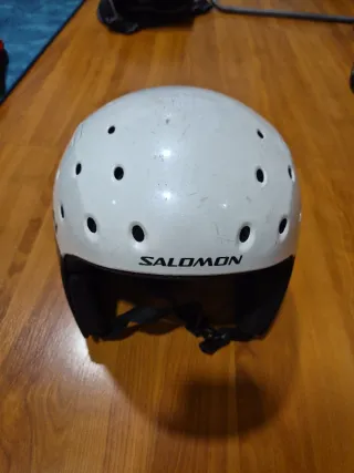 Casco de esquí Salomon blanco