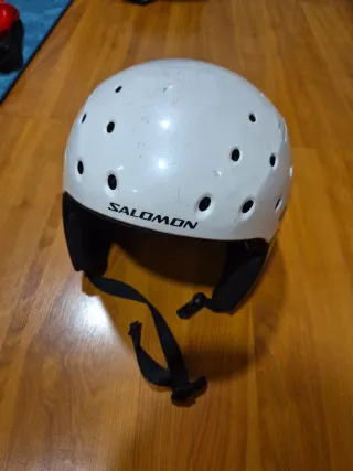 Casco de esquí Salomon blanco
