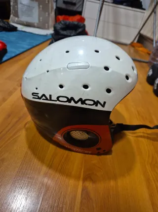 Casco de esquí Salomon blanco
