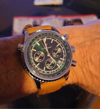 Reloj POEDAGAR Hombre Verde y Marrón