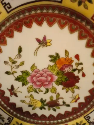 Plato Cerámica China Decorado 20cm
