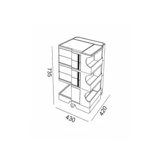 Carrello Boby Joe Colombo 1970