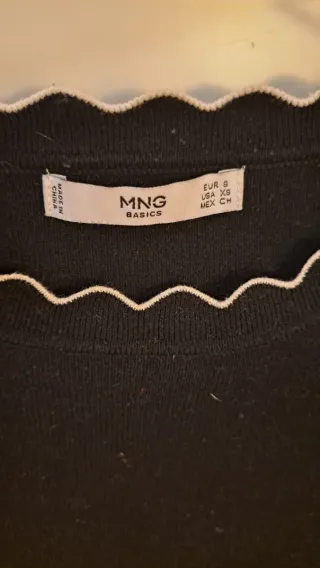 Jersey Mango negro con ribete blanco Talla S