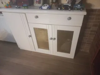 Mueble cubre radiador blanco