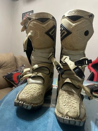 Botas de Motocross Shot Beige/Negro