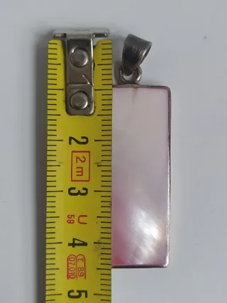 Colgante Plata 925 Vintage con Nácar Rosa
