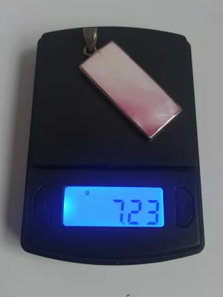 Colgante Plata 925 Vintage con Nácar Rosa