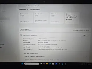 HP Ryzen 7 3700U Portátil Gris