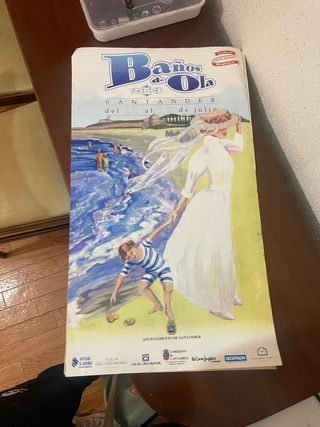 Cartel Baños de Ola Santander 2003