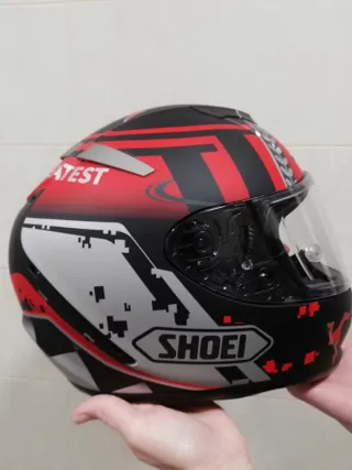 Casco Moto  Rojo Negro Talla XL