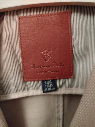 Preciosa blazer Massimo Dutti Piqué Beige.