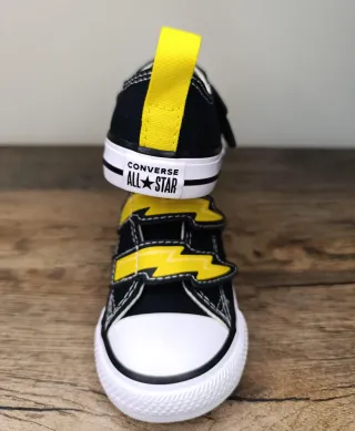 Converse All Star Rayo Velcro Negro Talla 21 Nueva