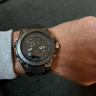 Reloj Deportivo Hombre Negro