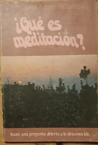 Libro "Qué es la meditación?"