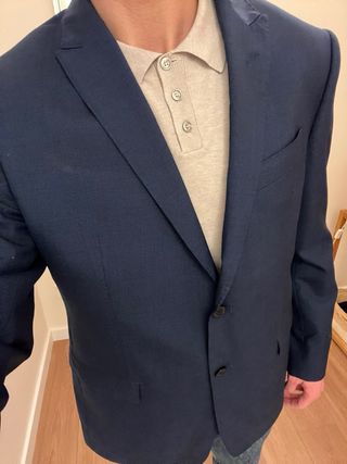 Americana azul marino Mango Talla XL buen estado