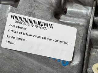 Citroen 96031 20mb16 caja cambios c4 2.0 hdi cat