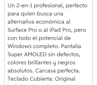 Samsung Galaxy Book táctil 12" Teclado y Lápiz