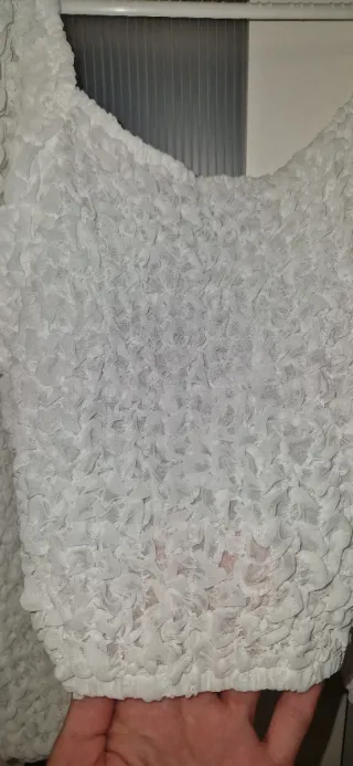 Blusa Bershka Blanca Manga Larga