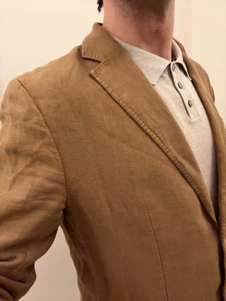 Americana Lino Massimo Dutti Marrón NUEVA