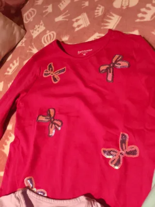 4 Camisetas Niña Manga Larga