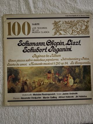 Vinilo Música Clásica SCHUMANN, CHOPIN, LISZT