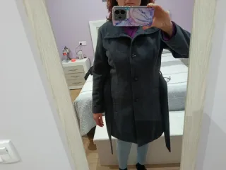 Abrigo gris ONLY mujer