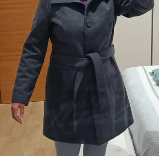 Abrigo gris ONLY mujer