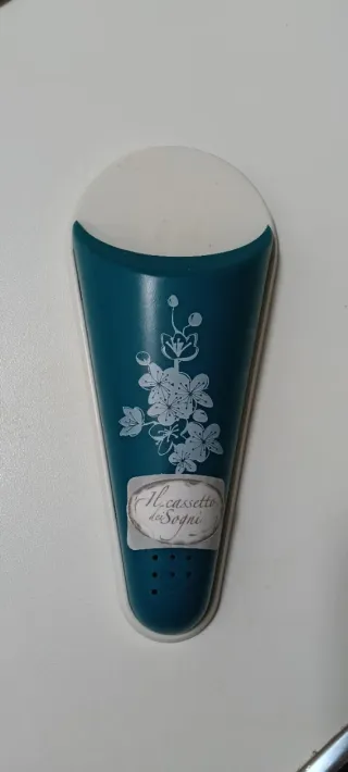 Portafiori magnetico teal e giallo