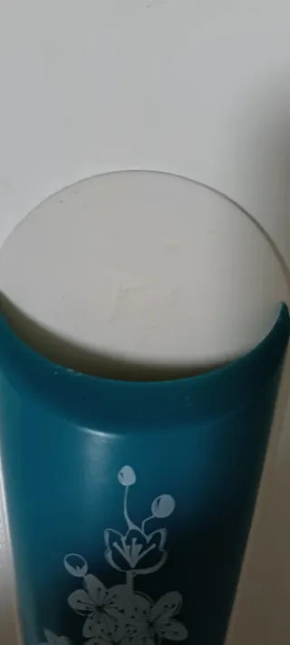 Portafiori magnetico teal e giallo