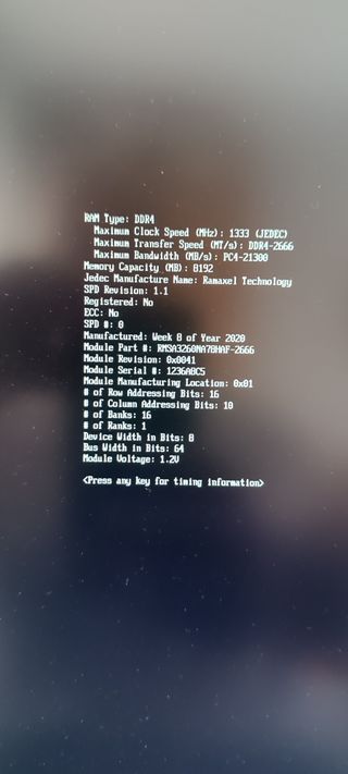 (2x 8GB) DDR4 SODIMM 2666MHz Ramaxel