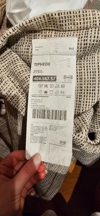 Alfombra IKEA TIPHEDE Beige/Gris